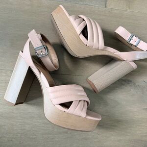 Report Blush Platform Heels